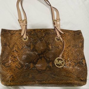 Michael Kors Shoulder Bag Snakeskin leather